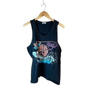 Caribbean Soul Large (L) Single Stitch Tank Lobster Party